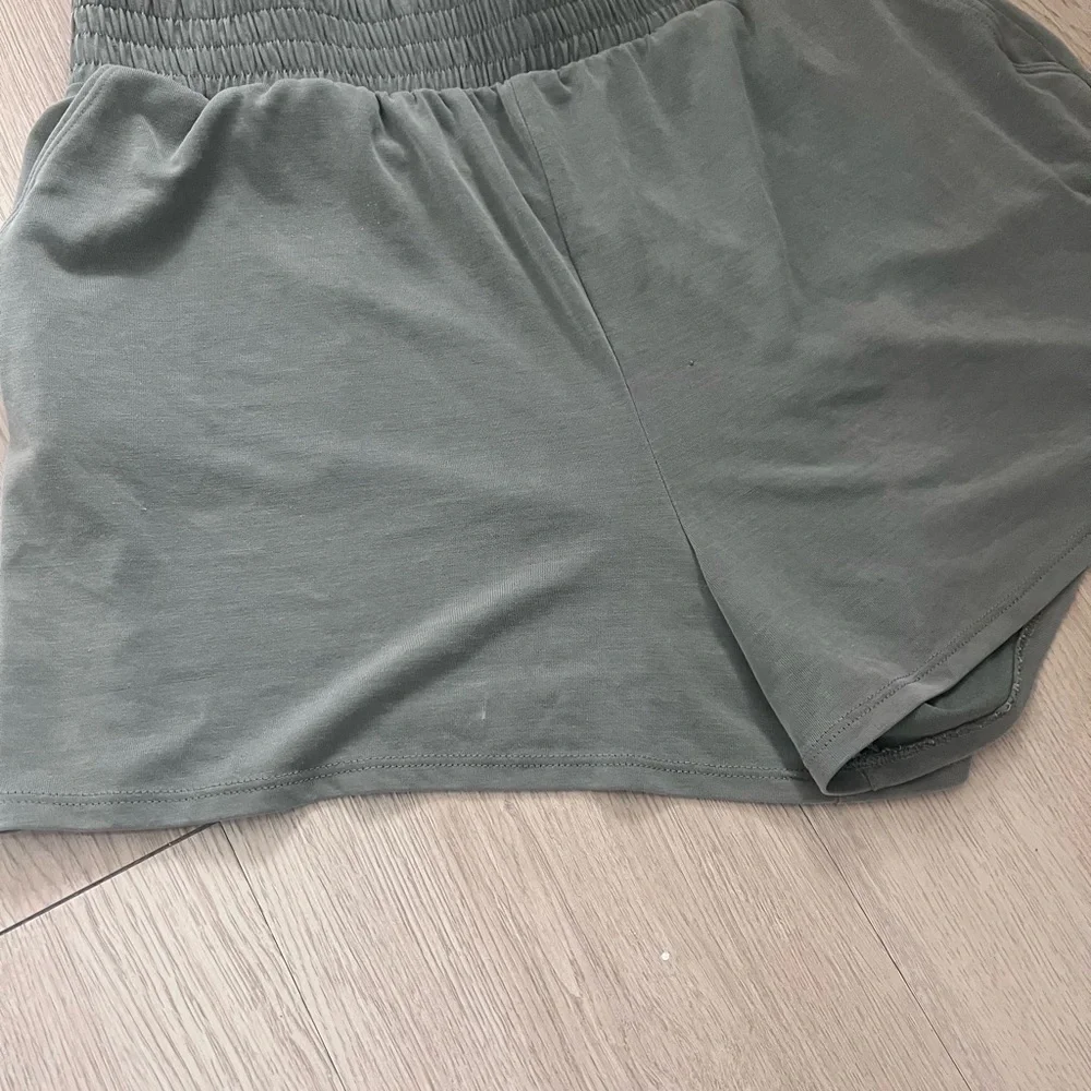 Women's Olive Green Shorts - Picture 3 of 5